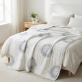 Velqra Soft Cotton Quilt — Blanky Edition | Premium Quilted Blanket in Ethereal Opalescent White
