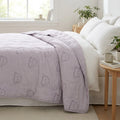 Velqra Soft Cotton Quilt — Momo Edition | Premium Quilted Blanket in Calming Muted Lavender